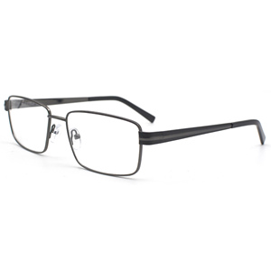 HIGO 1150 - Armazón de Gafas de Acero Inoxidable con Montura Completa Rectangular de Diseño Clásico Retro Vintage con Lentes Personalizadas para Adultos - Product Image 2