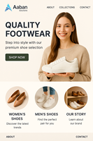 Zapatos profesionales Diseño de sitios web Agencia Web asequible Creación de soluciones de tienda web de negocios en línea elegantes y efectivas