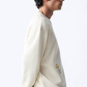 Nouveauté, vente directe d'usine, sweat-shirts pour hommes, hiver, couleur unie, haute qualité, broderie personnalisable - Product Image 4