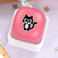 Gantungan Kunci Keycap Roti Kustom, Mainan Fidget Squishy Personal, Switch Mekanik, Gantungan Kunci PVC, Aksesoris Tas Estetik, Unik