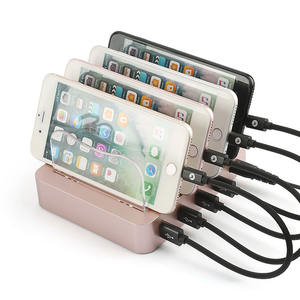 Station de charge multi-appareils personnalisée pour la famille, électronique tout-en-un, 4 ports USB-A, charge rapide, station de charge USB pour téléphones - Product Image 1