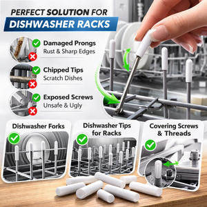 Capuchons universels antidérapants pour griffes de lave-vaisselle en plastique/caoutchouc, pour réparation de lave-vaisselle, gris, durables - Product Image 3