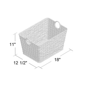 Cesta de Mimbre Multiusos Tejida a Mano con Jacinto de Agua, Cesta de Almacenamiento Hecha a Mano, Venta al por Mayor, Ecológica, Hecha en Vietnam - Product Image 2