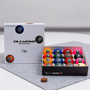 Billes de billard Diamond - Ensemble TV Pool Flip 57,15 mm |   Édition Match TV |   Fabriqué en Corée |   Résine phénolique - Product Image 1