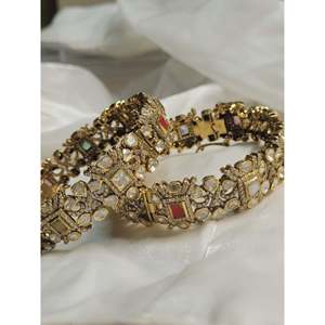 Brazalete Fino Navratna 925, Elegantes y Lujosos Brazaletes para Mujer - Product Image 4