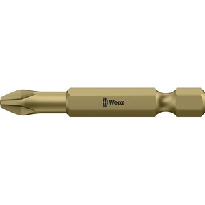 Wera 851/4 TH 1/4" PH 1 Extra Hard Torsion <b>Screwdriver</b> Bit 50mm Length Pack of 10 - Product Image 1