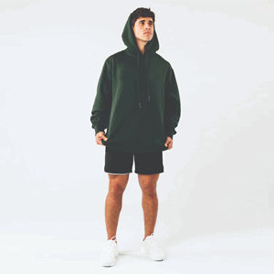 Sweats à capuche pour hommes pull à capuche chaud en polaire avec poche avant et capuche à cordon de serrage parfait pour la mode de rue et la saison froide - Product Image 1