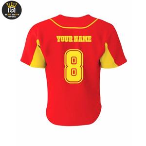 Camiseta de Béisbol Personalizada para Hombre, OEM, Transpirable, Ligera, Talla Grande, Secado Rápido, Ropa Deportiva, 100% Poliéster - Product Image 2