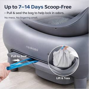 Caja de Arena para Gatos Ovalada de Plástico, Inteligente, Automática, Autolimpiable, de Gran Capacidad, con Control por Aplicación y Control de Olores, OEM/ODM - Product Image 6