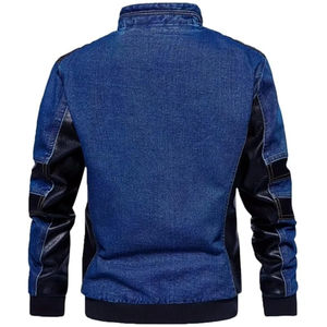 Veste en jean chaude d'hiver pour homme avec design et boutons personnalisables, veste coupe-vent - Product Image 3