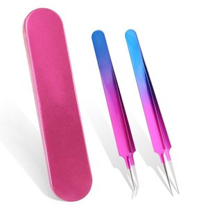 ชุดแหนบสำหรับการต่อขนตาเกรดผ่าตัดแบบมืออาชีพที่ตรงกับปลายแหลมแบบไม่มีกล่องเก็บ - Product Image 2