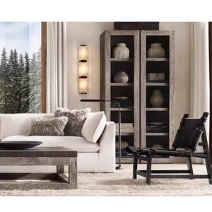 Lampe murale d'extérieur en cuivre moderne personnalisée de l'usine <span class=keywords><strong>VH</strong></span> de haute qualité nouvelle LED pour la décoration de projet d'hôtel et de villa Décoration murale en marbre - Product Image 4