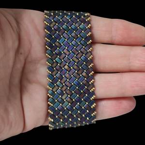 Bracelet manchette en perles faites à la main-Manchette pour femmes et filles - Product Image 2