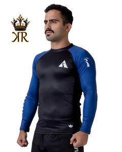 Royal Kimono Unisexe Jiu Jitsu Rashguard Logo Personnalisé BJJ Court Manches Longues MMA Polyester/Spandex Vente en Gros Sublimation pour Adultes - Product Image 6