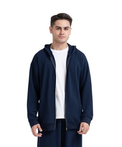 Nouveau sweat à capuche pour homme en molleton 100% coton, motif uni, écologique, respirant, pour la saison printanière, service OEM disponible - Product Image 4