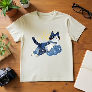 T-Shirt Unisex 100% Cotone 210GSM Stile Casual Vestibilità Oversize Modello Rose con Stampa DTG e Serigrafia - Product Image 3