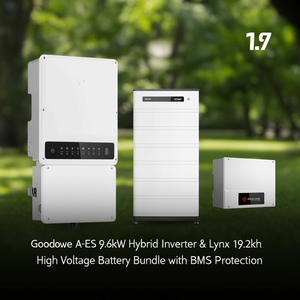 Paquete de Inversor Híbrido GoodWe A-ES de 9.6kW y Batería de Alto Voltaje Lynx de 19.2kWh con Protección BMS - Product Image 3