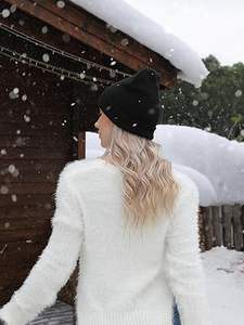 2025 New Design <b>Wool</b>/Cotton Breathable Waterproof Jacquard Unisex Adult <b>Beanie</b> <b>Hats</b> OEM Service Wholesale Custom Made High - Product Image 2