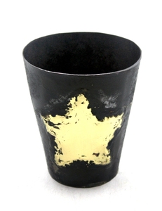 Ensemble décoratif de Noël de 4 fleurs en fer/laiton noir fini Pot de fleur de style moderne pour la décoration de Noël en gros - Product Image 2