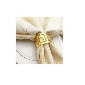 Decoration brass design Napkin Ring Holder Gold Flower Pearl Napkin Rings and customized size cheap price at best price