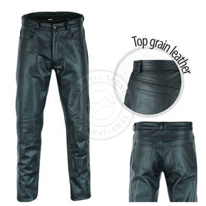 กางเกงหนังผู้ชายแบบสั่งทำพร้อมโลโก้ออกแบบได้ตามต้องการ - Product Image 3