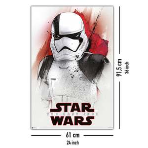 Póster moderno de Stormtrooper en acuarela de Star Wars Episodio 8, material de papel duradero - Product Image 4