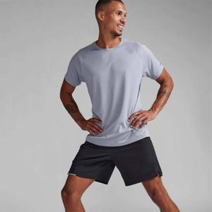 Men's Custom Short Sleeve T-Shirt Cotton Polyester Worested <b>Fabric</b> - Product Image 2