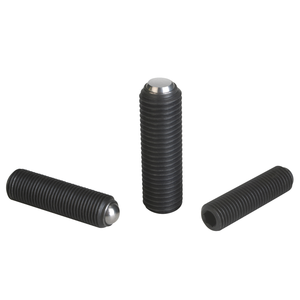 Vis à billes K0382 M10x1 sans tête, en acier, avec plongeur fileté noir pour composant de roulement à billes - Product Image 4