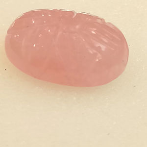 Natural melocotón Rosa morganita cabujón hecho a mano diseño Floral piedra preciosa Ovalada para la fabricación de joyas - Product Image 2