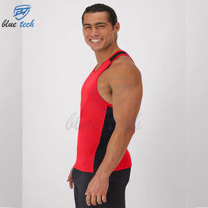 High Quality <b>Mens</b> Sleeveless Tank Top Gym Workout Fitness <b>Vest</b> Custom Logo Breathable Quick Dry <b>Muscle</b> Shirt - Product Image 3