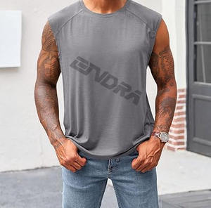 Haute qualité lourd lavage Cropp gilet personnalisé recadrée Boxy Fit sans manches débardeur t-shirts - Product Image 2