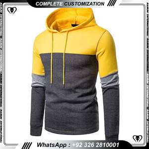 Dernière mode Sweats à capuche pour hommes personnalisés de style de rue Vêtements d'hiver unis vierges Sweats à capuche pour hommes à vendre - Product Image 5
