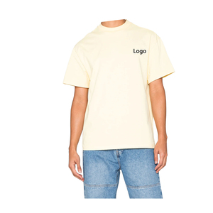 เสื้อยืดคอกลมแขนสั้นทรงหลวมสำหรับทุกเพศ210กรัมเสื้อ100% พิมพ์ลายพัฟผ้าฝ้ายถักระบายอากาศสไตล์สตรีทคุณภาพสูง - Product Image 3