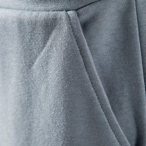 Short d'été unisexe grande taille personnalisé 100% toile de coton respirant séchage rapide fermeture à la taille élastique solide style High Street - Product Image 5