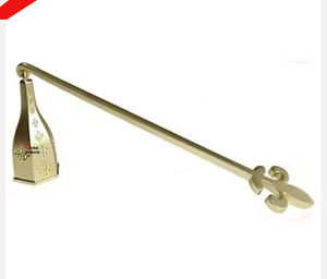 Abatidor de velas de acero inoxidable de metal con acabado dorado de alta calidad para restaurante y bar de hotel - Product Image 1