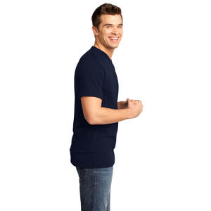 โรงงานผู้ชายฤดูร้อนเสื้อยืดผ้าฝ้าย Supima คอวีพร้อมโลโก้ที่กําหนดเองสไตล์ลําลองสมาร์ทต่อต้านริ้วรอยและผ้าเจอร์ซีย์แห้งเร็ว - Product Image 5