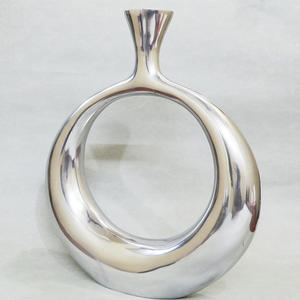 Acube Industries Ensemble de 2 vases de table en métal faits à la main pour la décoration de la maison des festivals avec impression numérique - Product Image 2