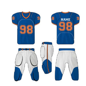 Custom American <b>Football</b> Jersey Team Colors Player Name Breathable Mesh - Product Image 4