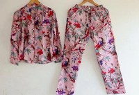 Ensemble de pyjama en satin de coton pour femmes, inspiré des créateurs, 2 pièces, de haute qualité, respirant, robe de nuit pour l'hiver