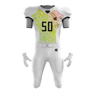 Precio al por mayor uniforme de fútbol americano ropa deportiva servicio OEM mejor Material personalizado uniforme de fútbol americano de alta resistencia - Product Image 5
