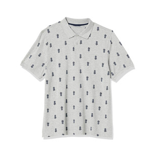 เสื้อโปโลไซส์ใหญ่พิเศษสำหรับผู้ชาย, เสื้อถักลายสีพื้นใส่สบายและมีสไตล์สไตล์ลำลอง - Product Image 1