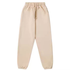 Pantalons de survêtement décontractés pour hommes en toile lourde sur mesure Coupe ample Jambes larges 100% coton - Product Image 1