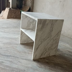 Modern Marble <b>Coffee</b> <b>Table</b> | Open Shelf Apartment-Friendly Living Room Bedroom Home Office Hotel Furniture 3-Year Warranty - Product Image 4