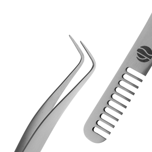 Eyelash Applicator <b>Tools</b> Comb New Design Stahlmann Pro Stainless Steel 11cm Length <b>Smooth</b> Tip Trending Customization Available - Product Image 3