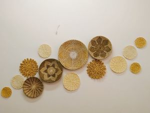 Party Wall Decorations Wall Decorations for <b>Home</b> Seagrass Wall <b>Decor</b> Boho Style Made by Vietnamese FBA Amazon - Product Image 6