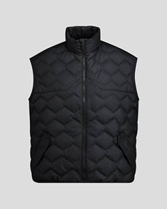 Commande personnalisée de veste bouffante au design solide pour hommes pour l'hiver et l'automne col montant fermeture éclair avec toile unie à bas taux Service OEM - Product Image 1