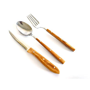 Vente en gros de luxe à prix d'usine couverts en argent Set de couverts en acier inoxydable de style moderne pour la fête de mariage - Product Image 5