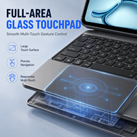 Étui clavier détachable ODM pour tablette avec pavé tactile en verre, coque magnétique rotative à 360° pour la vente en gros et l'approvisionnement en marque blanche