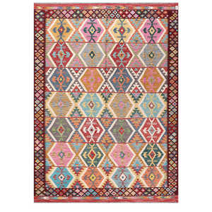 พรมกิลิม ไมมาณา อัฟกานิสถาน ขนาด 347 x 254 ซม. พรมปูพื้นและชุดพรม - Product Image 1