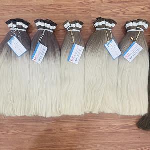 Extensiones de Cabello Humano Remy Vietnamita de Lujo, Cabello a Granel, Liso y Sedoso, Suave y Brillante, Color Decolorado, Sin Caída - Product Image 5